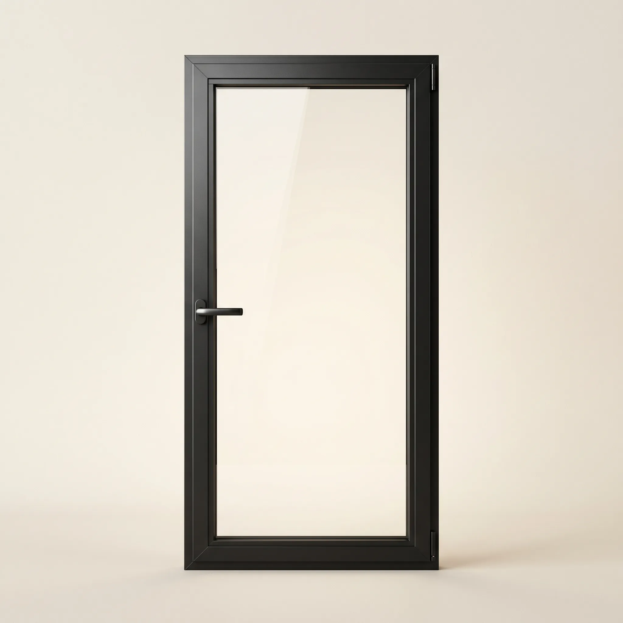 Tilt & Turn window in matte black aluminum
